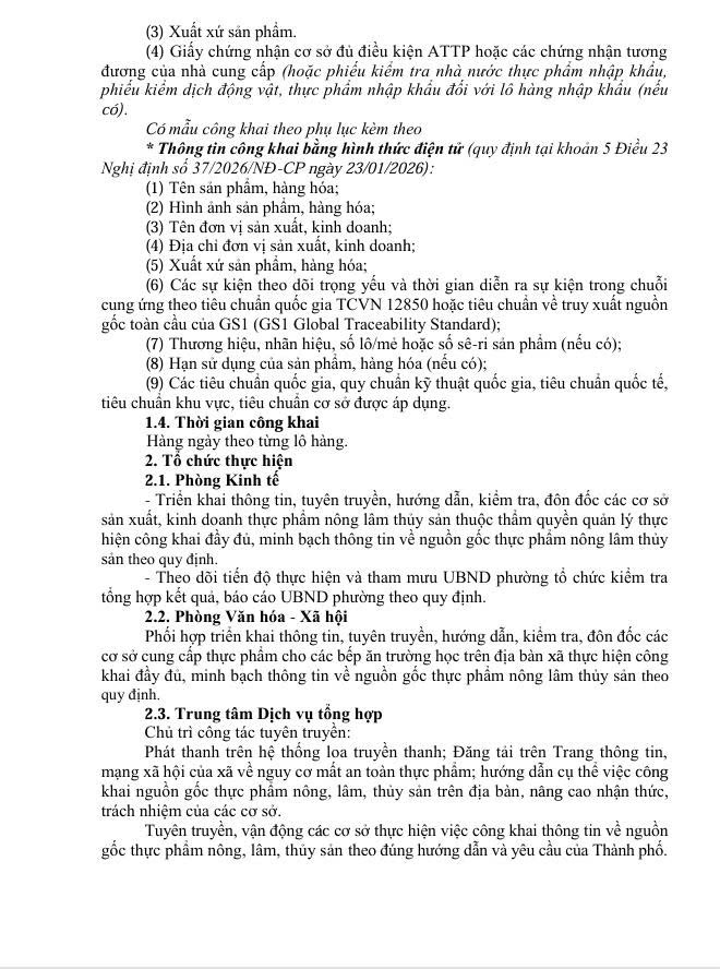 Minh Châu hướng dẫn công khai nguồn gốc thực phẩm nông, lâm, thủy sản.- Ảnh 2.