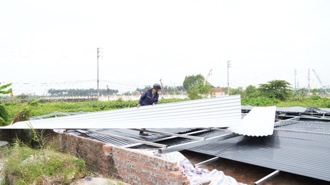 Hoài Đức tổ chức tháo dỡ công trình xây dựng trái phép trên đất Nông nghiệp tại thôn Nội- Ảnh 4.
