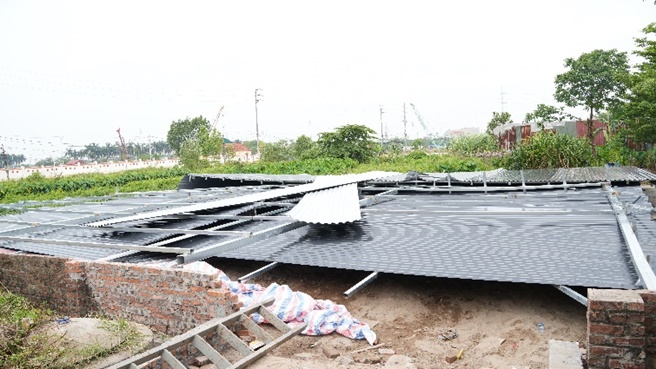 Hoài Đức tổ chức tháo dỡ công trình xây dựng trái phép trên đất Nông nghiệp tại thôn Nội- Ảnh 6.