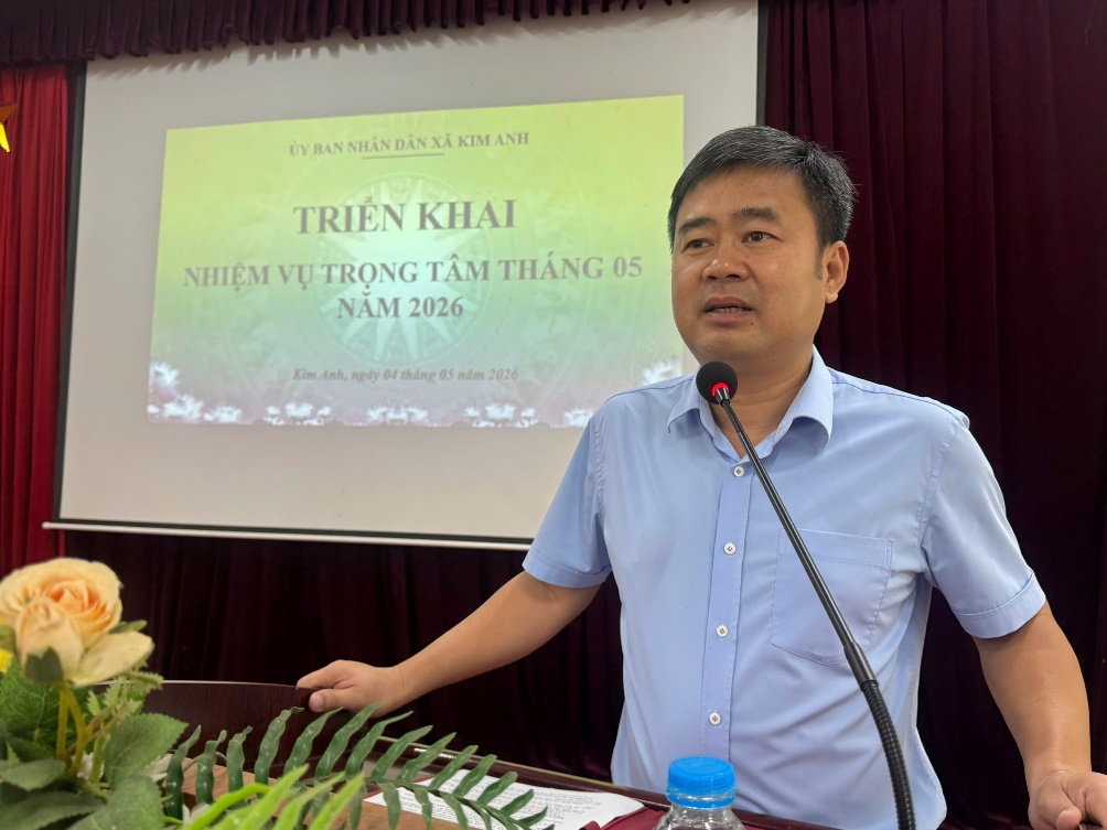 Xã Kim Anh tổ chức Lễ chào cờ đầu tháng
Triển khai nhiệm vụ trọng tâm tháng 5- Ảnh 2.
