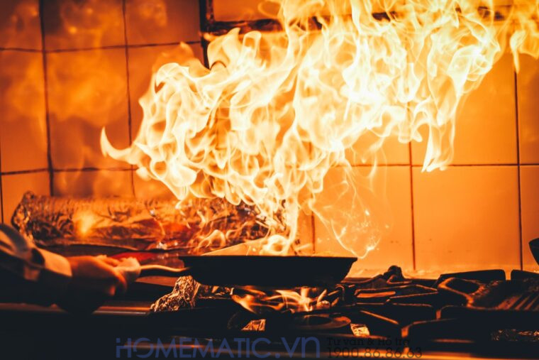 Cháy tại bếp khu vực nấu nướng