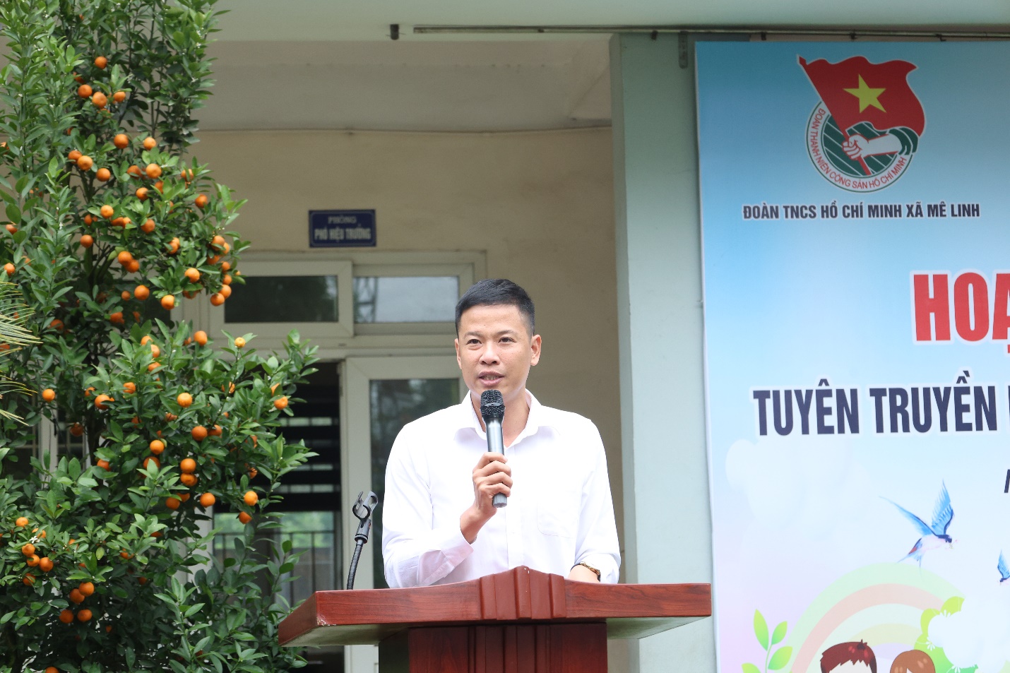 Đoàn TNCS Hồ Chí Minh xã Mê Linh tổ chức "Tuyên truyền phòng, chống bắt cóc và xâm hại ở trẻ em" tại trường Tiểu học Tiền Phong A- Ảnh 2.