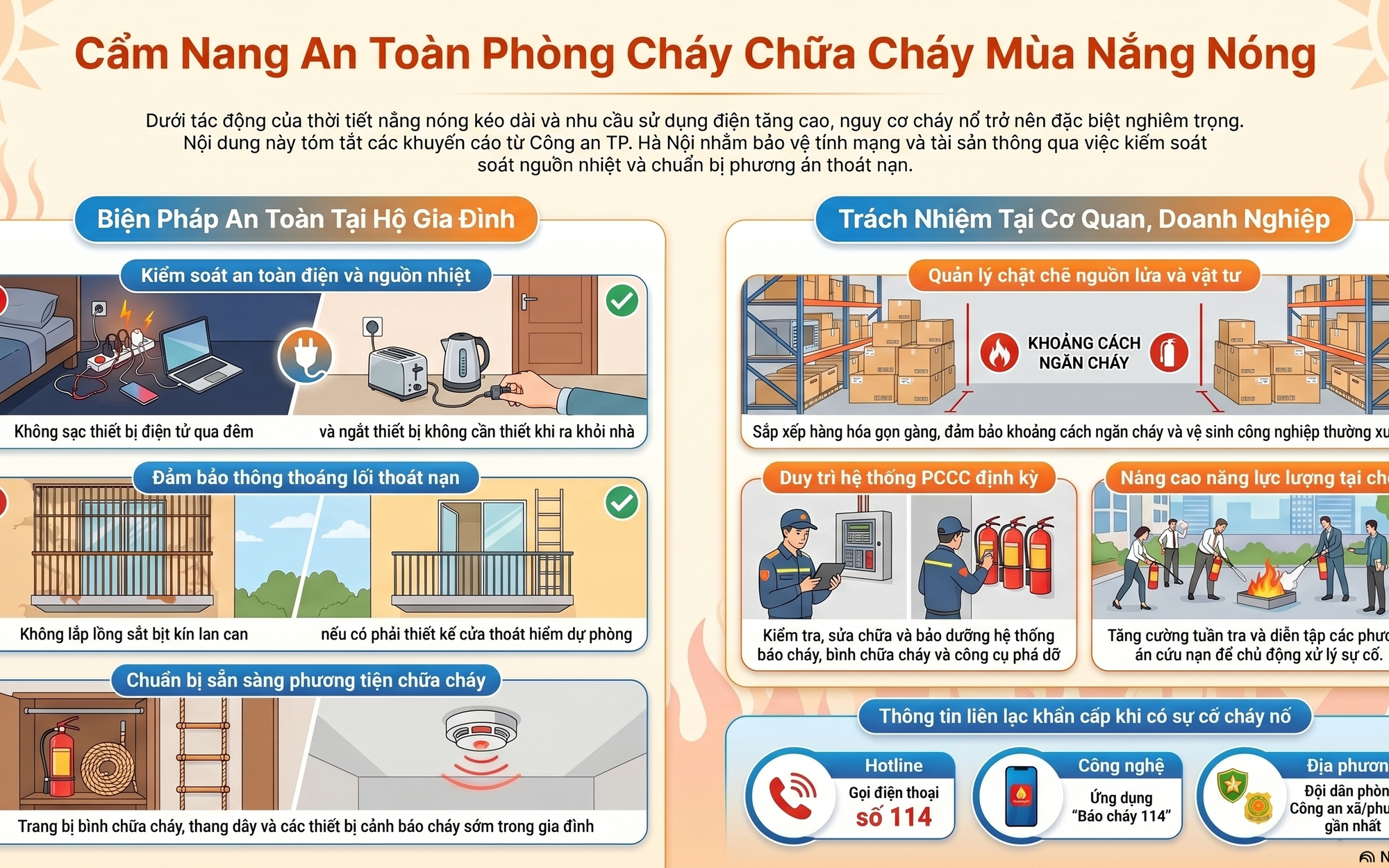 TUYÊN TRUYỀN ĐẢO ĐẢM AN TOÀN PCCC, CNCH 
MÙA NẮNG NÓNG TRÊN ĐỊA BÀN THÀNH PHỐ HÀ NỘI