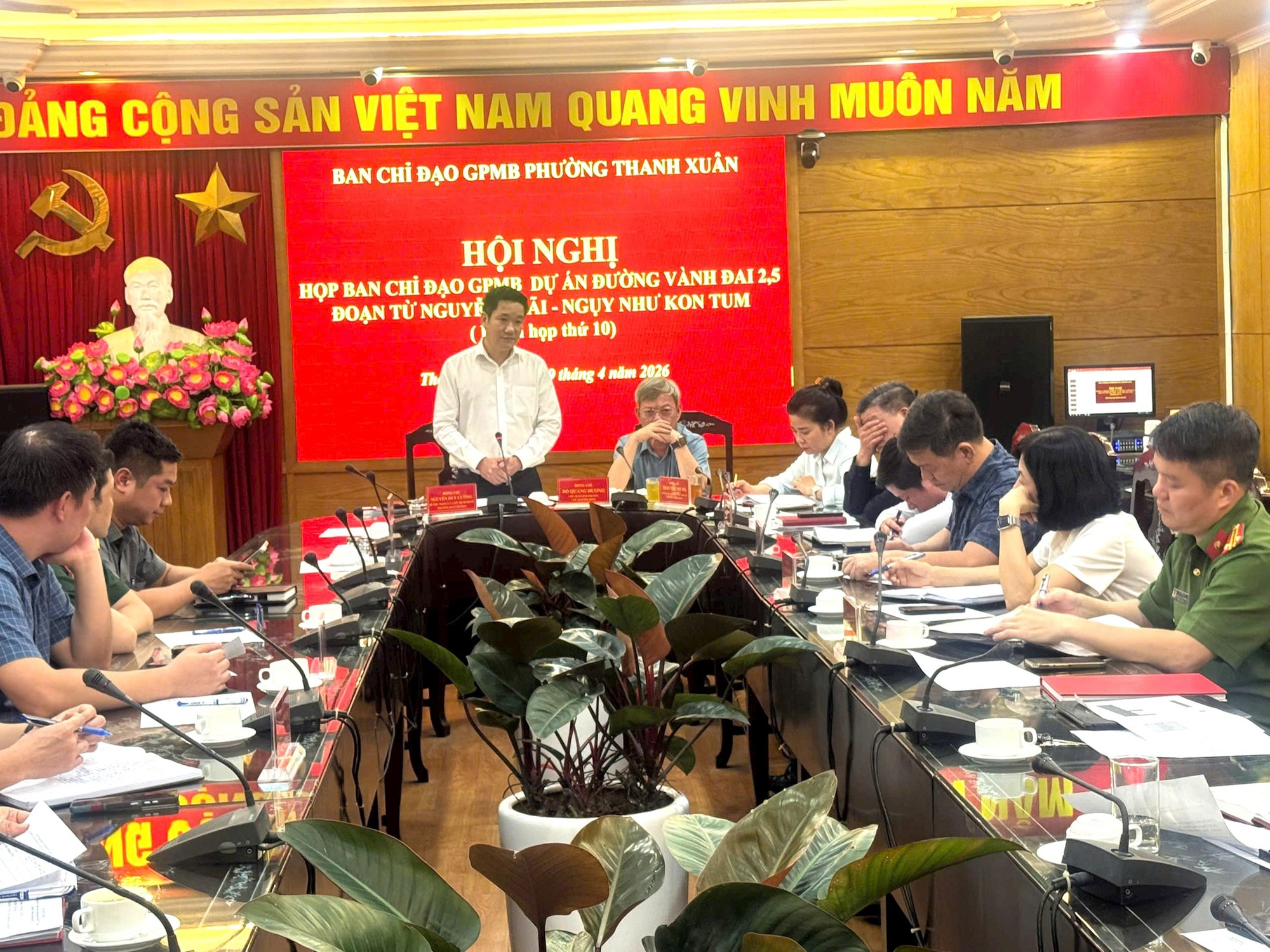 Phường Thanh Xuân phê duyệt chi trả bồi thường GPMB Vành đai 2,5 đạt gần 50%- Ảnh 1.