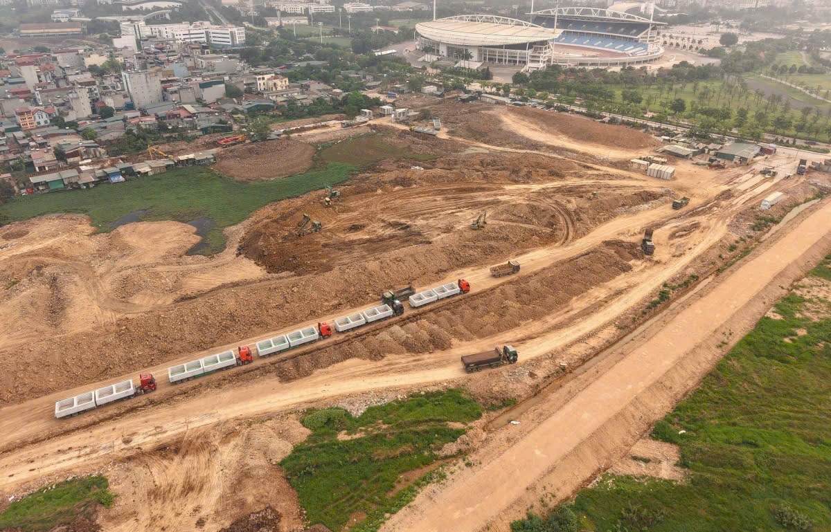 Tăng tốc thi công hồ điều hoà Phú Đô theo “lệnh khẩn cấp”- Ảnh 4.