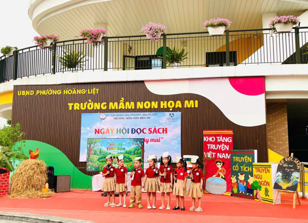 Trường Mầm non Họa Mi tổ chức “Ngày hội sách - Nơi ươm mầm tri thức”- Ảnh 6.
