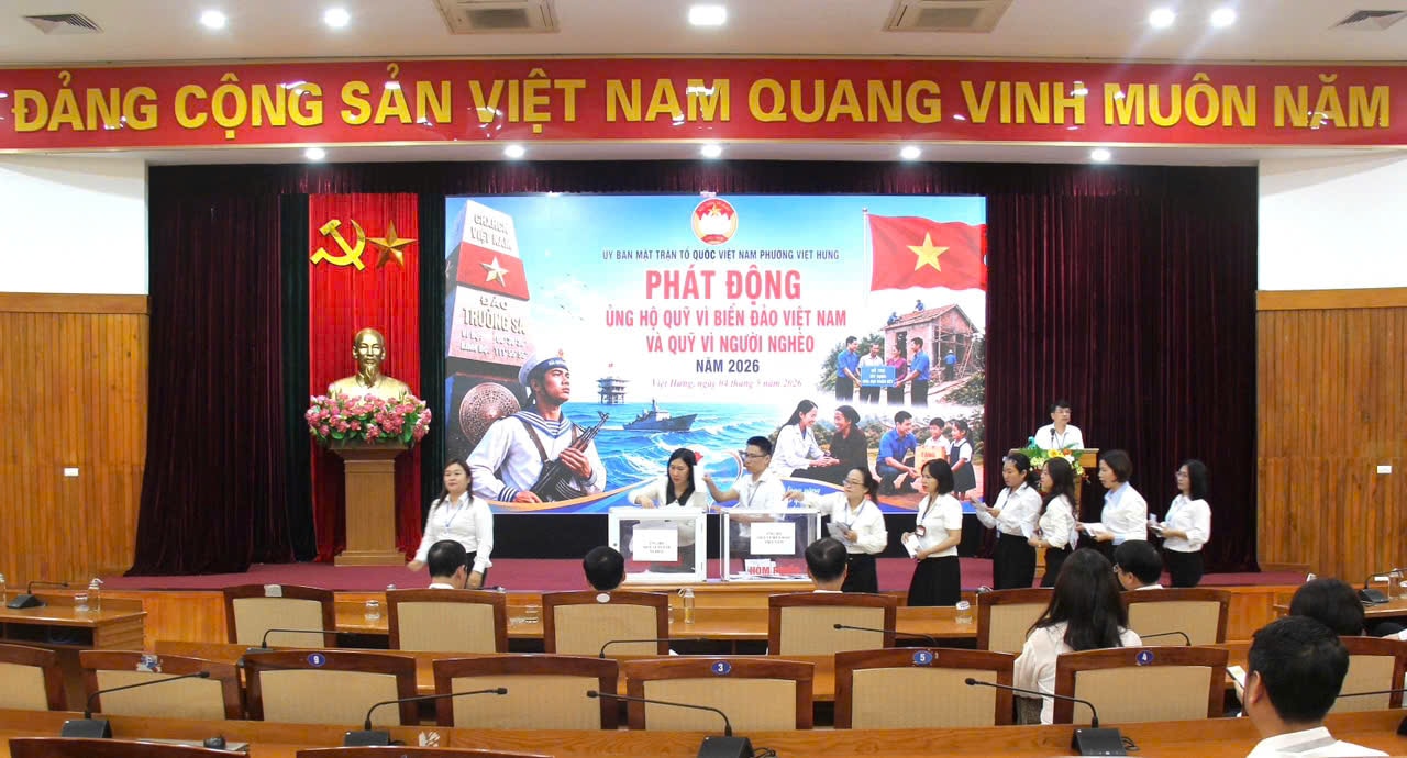 Phường Việt Hưng phát động ủng hộ Quỹ “Vì biển, đảo Việt Nam” và “Vì người nghèo” năm 2026- Ảnh 2.