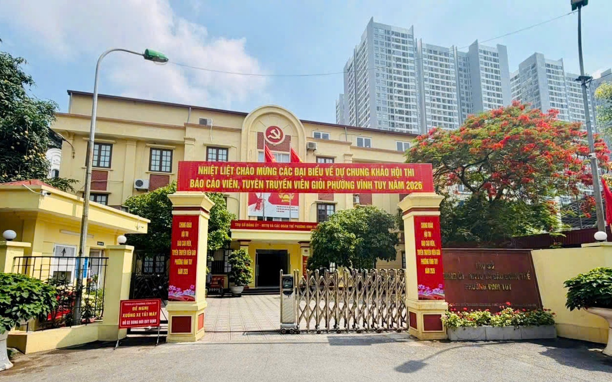 Phường Vĩnh Tuy lan tỏa khí thế thi đua từ Hội thi Báo cáo viên, tuyên truyền viên giỏi năm 2026