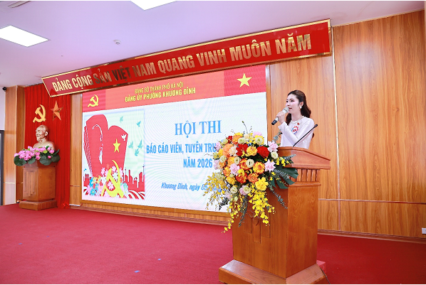 Phường Khương Đình tổ chức sôi nổi Vòng Sơ khảo Hội thi Báo cáo viên, tuyên truyền viên giỏi năm 2026- Ảnh 15.