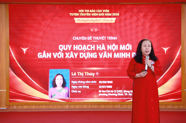 Phường Khương Đình tổ chức sôi nổi Vòng Sơ khảo Hội thi Báo cáo viên, tuyên truyền viên giỏi năm 2026- Ảnh 16.