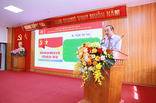 Phường Khương Đình tổ chức sôi nổi Vòng Sơ khảo Hội thi Báo cáo viên, tuyên truyền viên giỏi năm 2026- Ảnh 25.