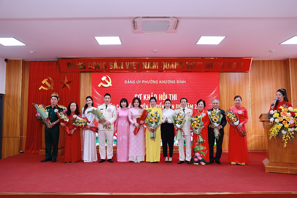 Phường Khương Đình tổ chức sôi nổi Vòng Sơ khảo Hội thi Báo cáo viên, tuyên truyền viên giỏi năm 2026- Ảnh 4.