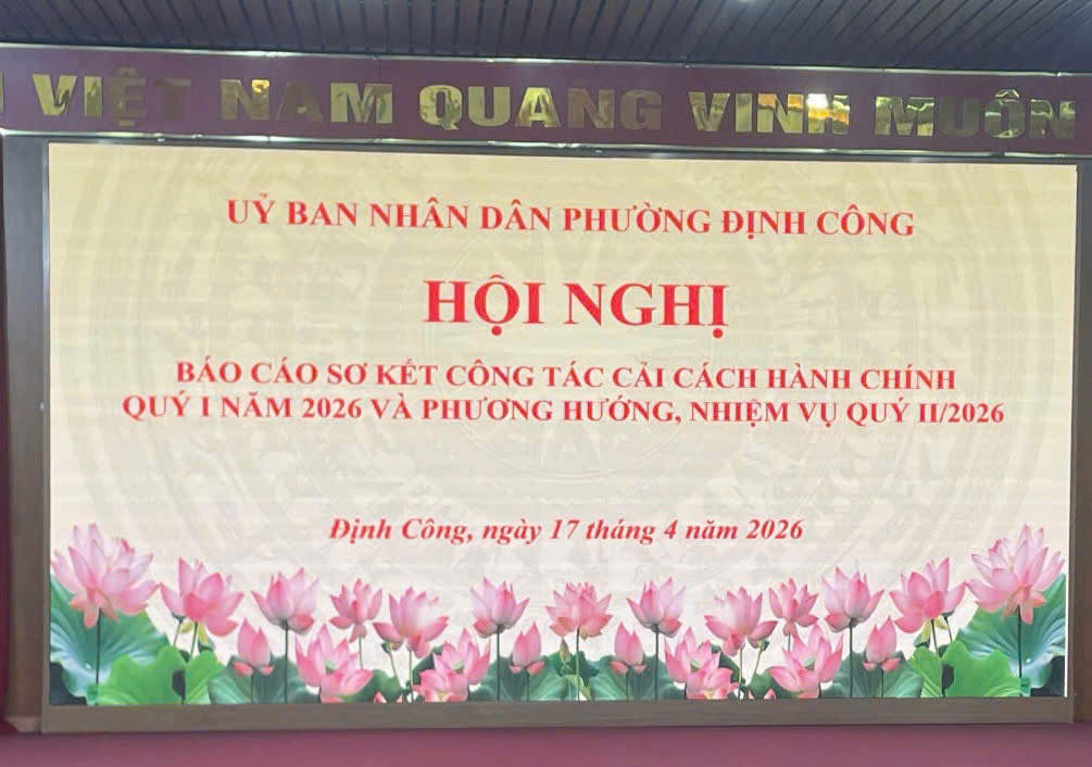 UBND phường tổ chức Hội nghị sơ kết công tác cải cách hành chính quý I/2026 và triển khai nhiệm vụ quý II/2026- Ảnh 1.