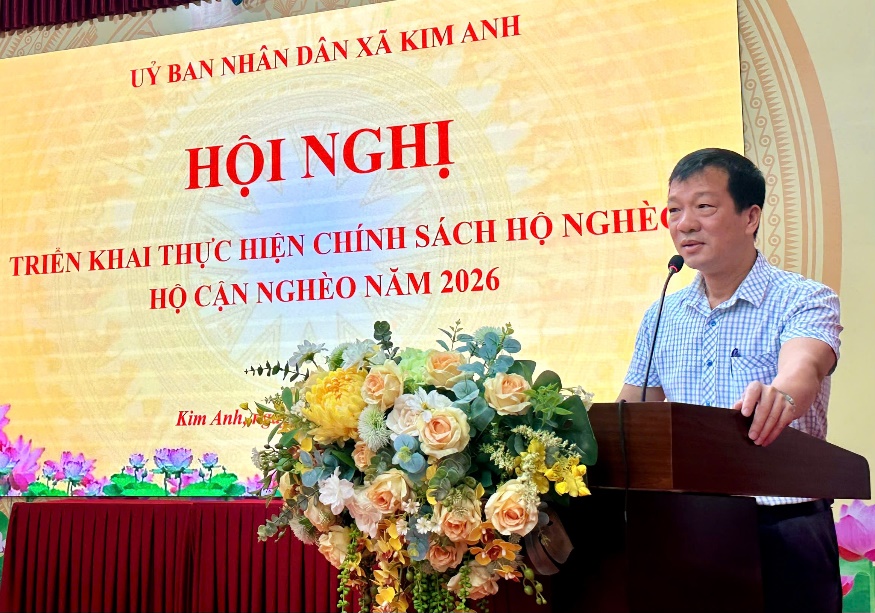 UBND xã Kim Anh triển khai thực hiện chính sách hỗ trợ hộ nghèo, hộ cận nghèo năm 2026- Ảnh 2.