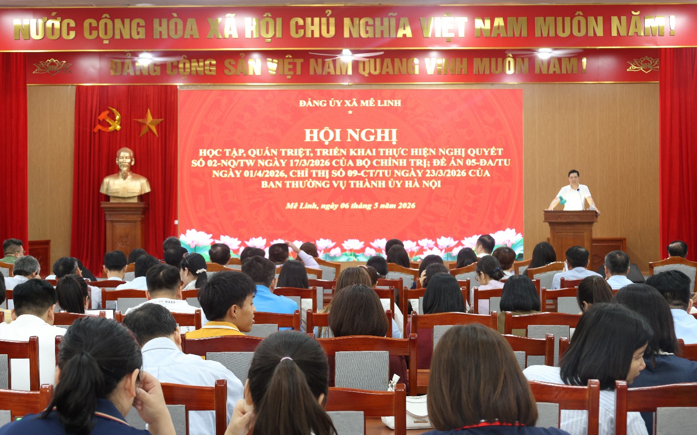 Xã Mê Linh tổ chức Hội nghị học tập, quán triệt, triển khai thực hiện Nghị quyết