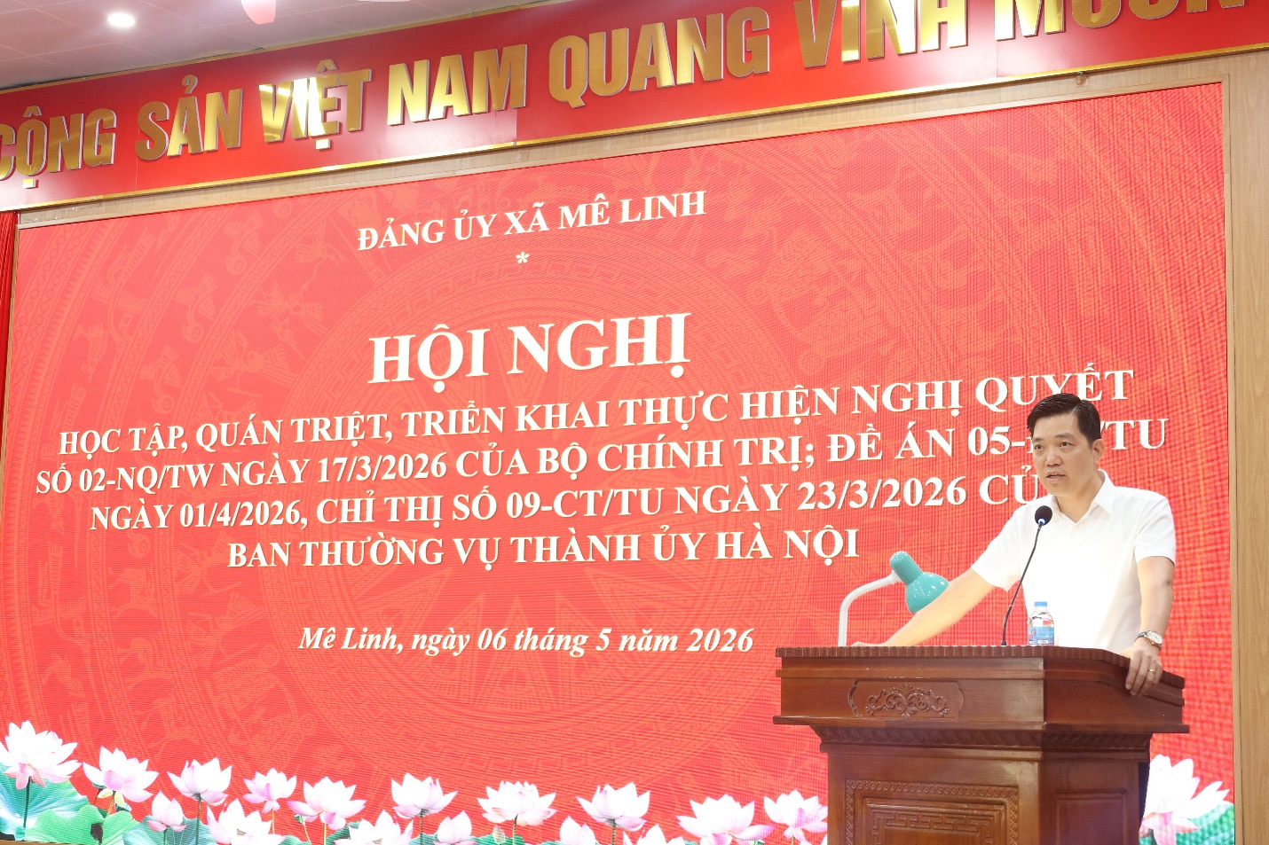 Xã Mê Linh tổ chức Hội nghị học tập, quán triệt, triển khai thực hiện Nghị quyết- Ảnh 3.