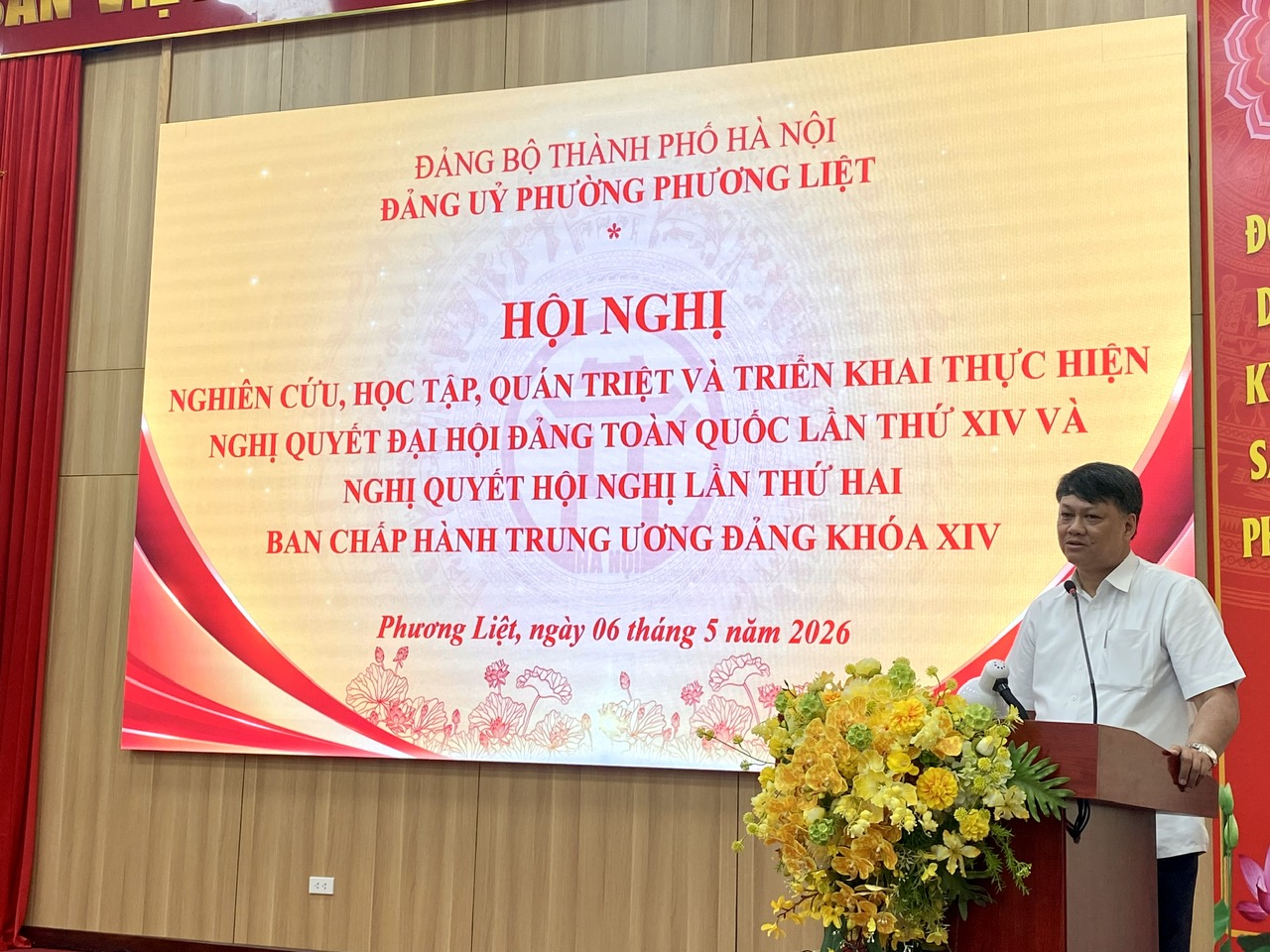 ĐẢNG ỦY PHƯỜNG PHƯƠNG LIỆT TỔ CHỨC HỘI NGHỊ NGHIÊN CỨU, HỌC TẬP, QUÁN TRIỆT NGHỊ QUYẾT ĐẠI HỘI XIV CỦA ĐẢNG VÀ NGHỊ QUYẾT HỘI NGHỊ LẦN THỨ HAI BAN CHẤP HÀNH TRUNG ƯƠNG ĐẢNG KHÓA XIV- Ảnh 2.