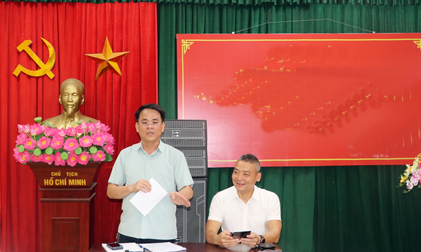 UBND xã Trần Phú: tổ chức Hội nghị làm việc với các hộ hộ giết mổ gia súc, gia cầm đang hoạt động tại hai khu giết mổ tạm thời trên địa bàn- Ảnh 3.