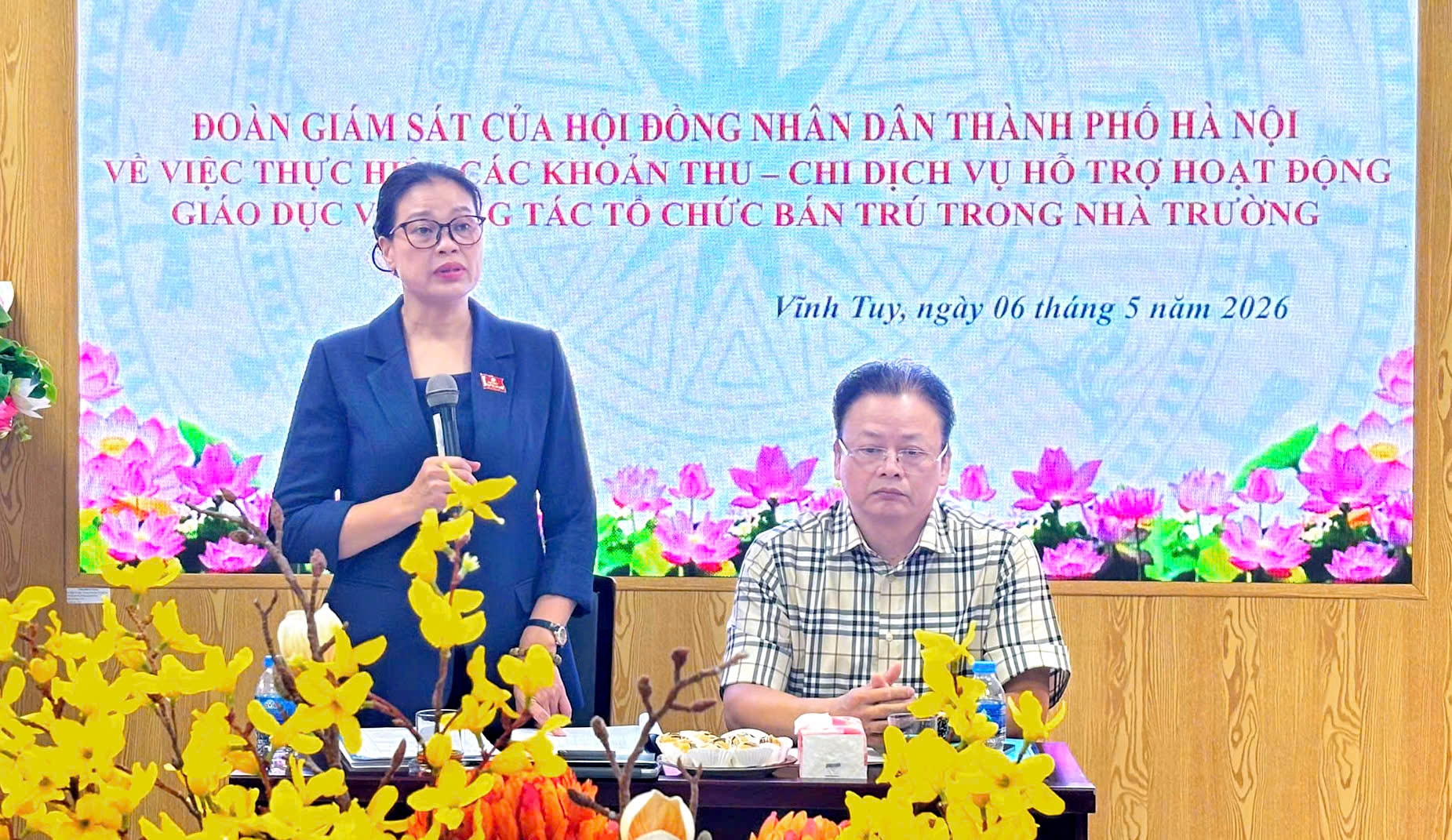 Giám sát công tác quản lý thu, chi và bếp ăn trường học tại phường Vĩnh Tuy- Ảnh 8.