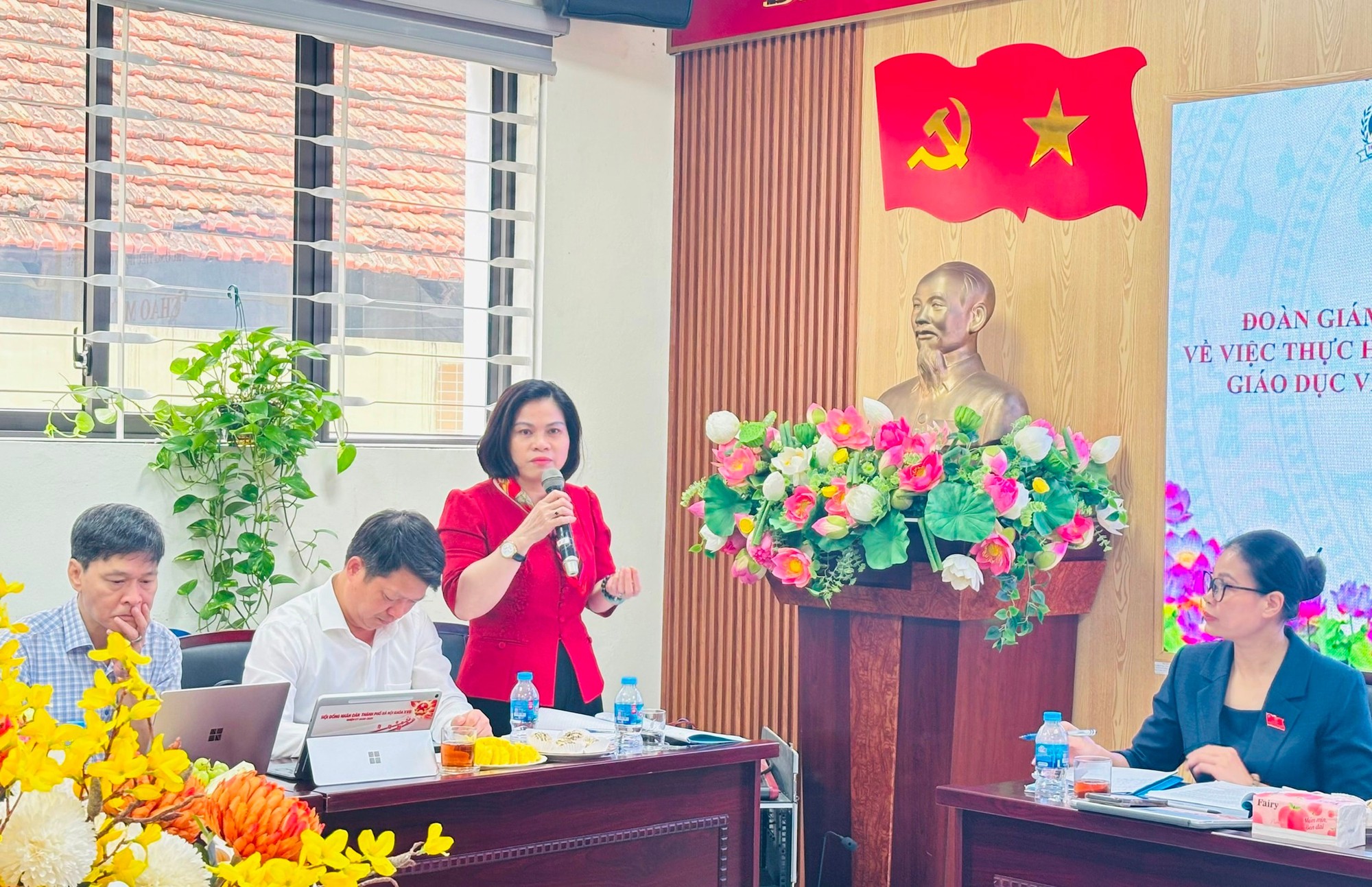 Giám sát công tác quản lý thu, chi và bếp ăn trường học tại phường Vĩnh Tuy- Ảnh 7.
