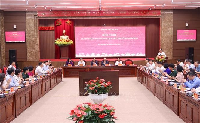 Hòa Lạc tiếp sóng hội nghị triển khai thi hành Luật Thủ đô năm 2026- Ảnh 1.