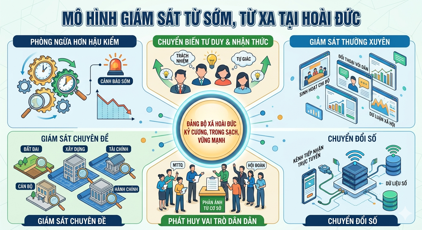 Giám sát từ sớm, từ xa: Hoài Đức giữ vững kỷ cương ngay từ cơ sở- Ảnh 2.