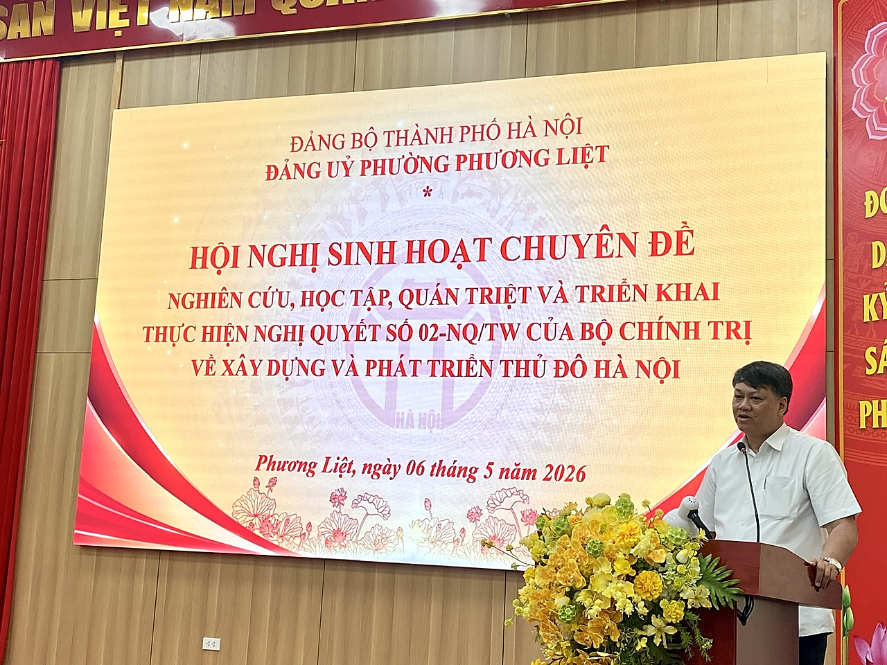 Đảng ủy phường Phương Liệt tổ chức sinh hoạt chuyên đề về Nghị quyết số 02-NQ/TW của Bộ Chính trị- Ảnh 2.