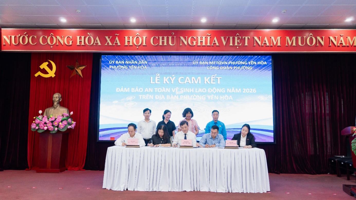 Phường Yên Hòa: Tổ chức Lễ phát động Tháng hành động về An toàn, vệ sinh lao động và Tháng Công nhân năm 2026- Ảnh 5.