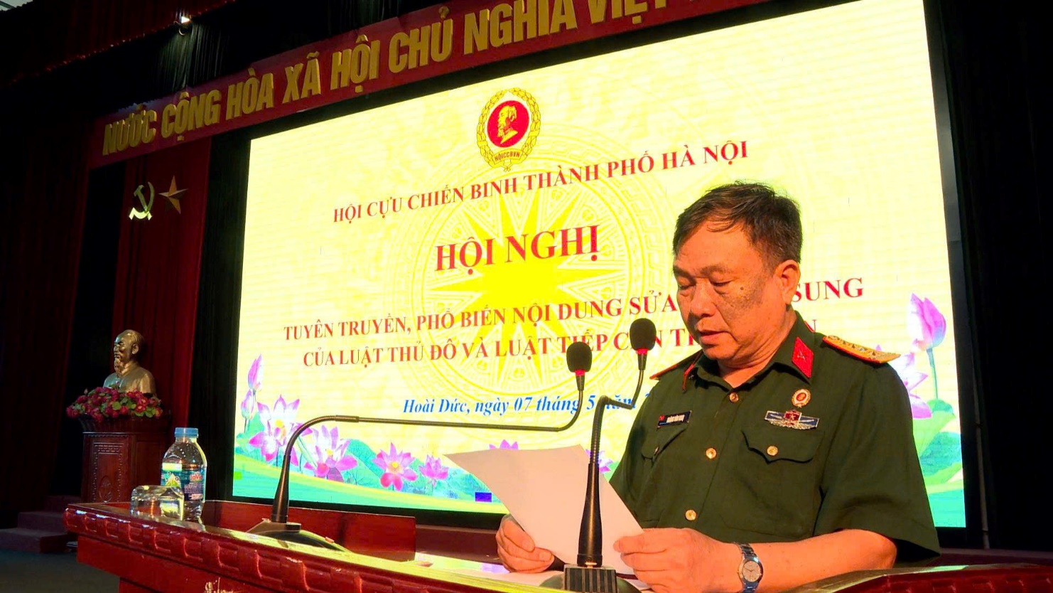 Đẩy mạnh tuyên truyền Luật Thủ đô sửa đổi và Luật Tiếp cận thông tin trong cán bộ, hội viên CCB- Ảnh 2.