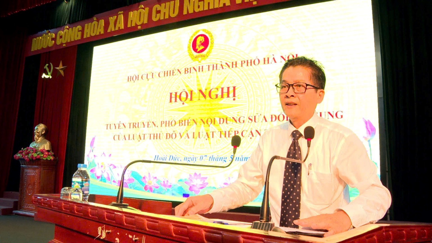 Đẩy mạnh tuyên truyền Luật Thủ đô sửa đổi và Luật Tiếp cận thông tin trong cán bộ, hội viên CCB- Ảnh 3.