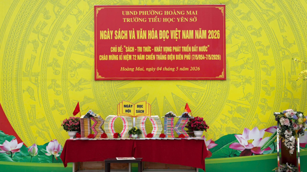 Trường Tiểu học Yên Sở tổ chức Ngày sách và văn hóa đọc Việt Nam năm 2026 chào mừng kỉ niệm 72 năm chiến thắng Điện Biên Phủ (7/5/1954 - 7/5/2026)- Ảnh 8.