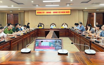 HĐND xã Hoài Đức dự hội nghị trực tuyến tiếp xúc cử tri sau kỳ họp thứ Nhất, Quốc hội khóa XVI