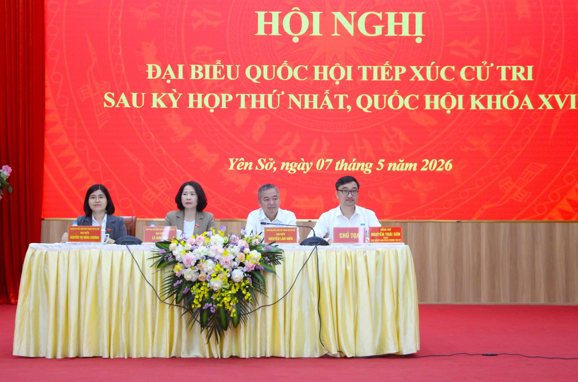 Phường Yên Sở: Đại biểu Quốc hội thuộc đơn vị bầu cử số 3 thành phố Hà Nội đã tiếp xúc cử tri sau kỳ họp thứ Nhất, Quốc hội khóa XVI- Ảnh 1.