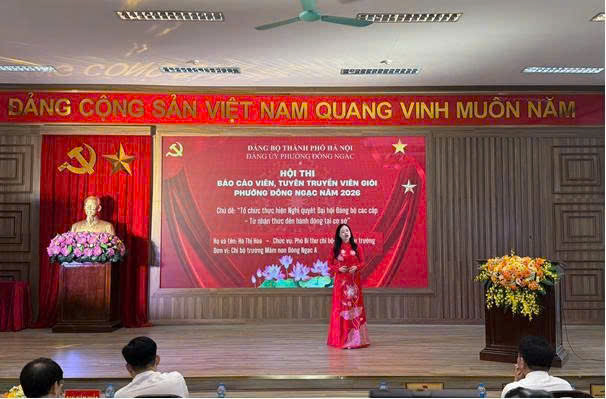 Sôi nổi Hội thi Báo cáo viên, tuyên truyền viên giỏi
năm 2026 tại phường Đông Ngạc
- Ảnh 4.