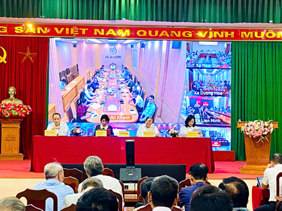 Đại biểu Quốc hội tiếp xúc cử tri sau Kỳ họp thứ nhất, Quốc hội khóa XVI tại xã Ô Diên- Ảnh 2.