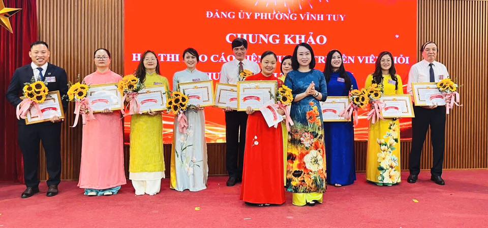 CHUNG KHẢO HỘI THI BÁO CÁO VIÊN, TUYÊN TRUYỀN VIÊN GIỎI PHƯỜNG VĨNH TUY NĂM 2026- Ảnh 1.