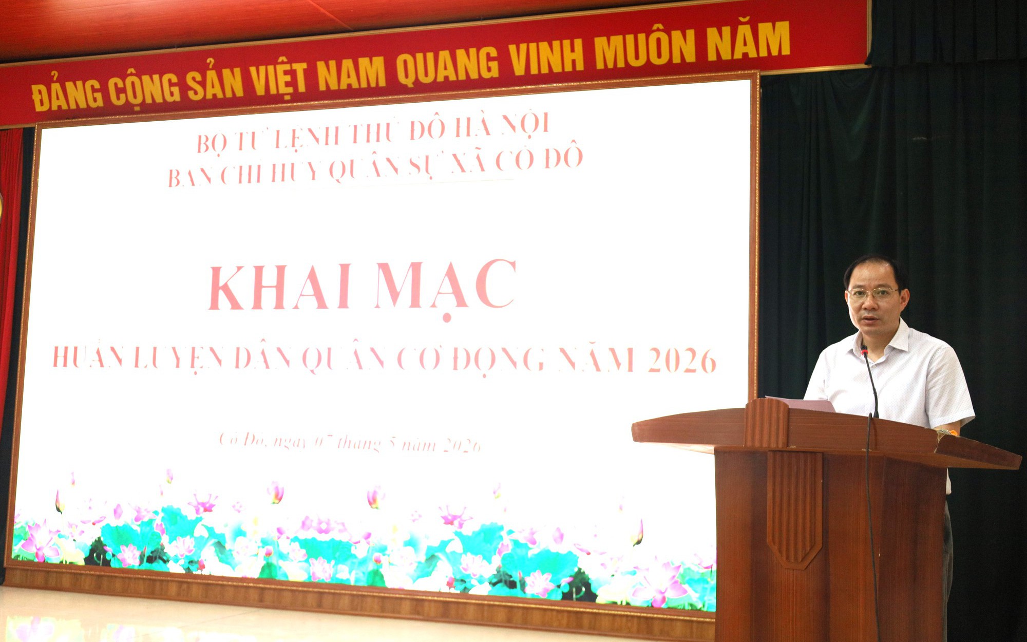 XÃ CỔ ĐÔ KHAI MẠC HUẤN LUYỆN LỰC LƯỢNG DÂN QUÂN NĂM 2026