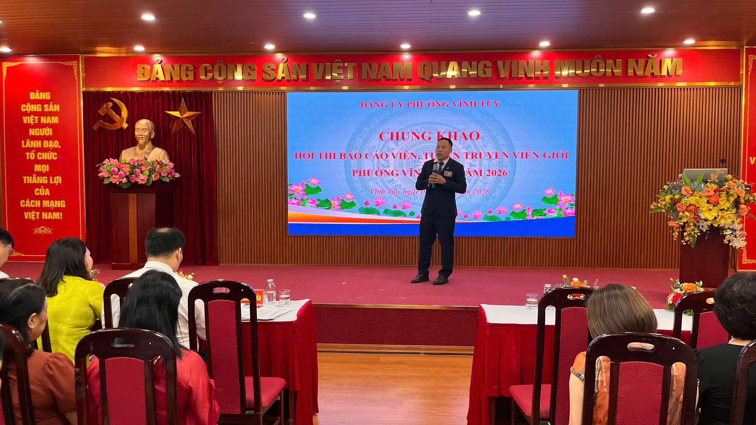 Dấu ấn của Công đoàn phường Vĩnh Tuy tại Hội thi Báo cáo viên, tuyên truyền viên giỏi phường Vĩnh Tuy năm 2026
- Ảnh 1.