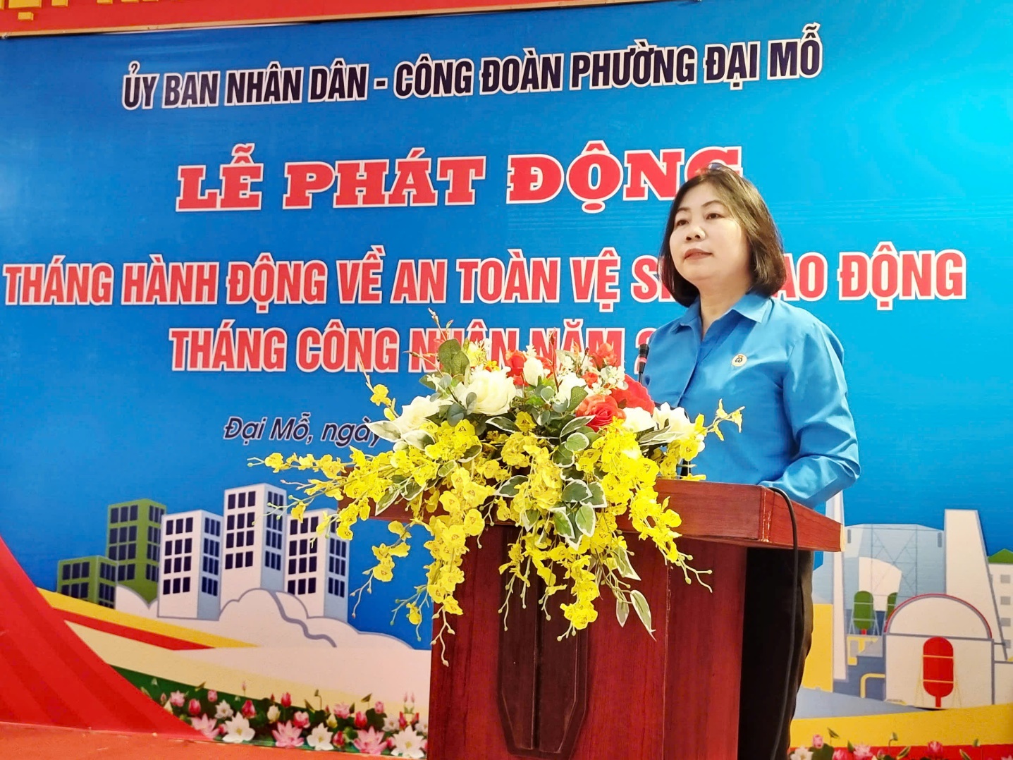 Phường Đại Mỗ phát động Tháng hành động về an toàn, vệ sinh lao động và Tháng công nhân năm 2026- Ảnh 4.