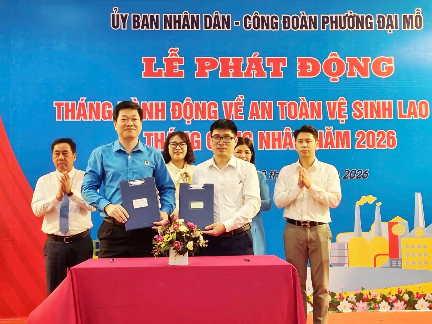 Phường Đại Mỗ phát động Tháng hành động về an toàn, vệ sinh lao động và Tháng công nhân năm 2026- Ảnh 5.