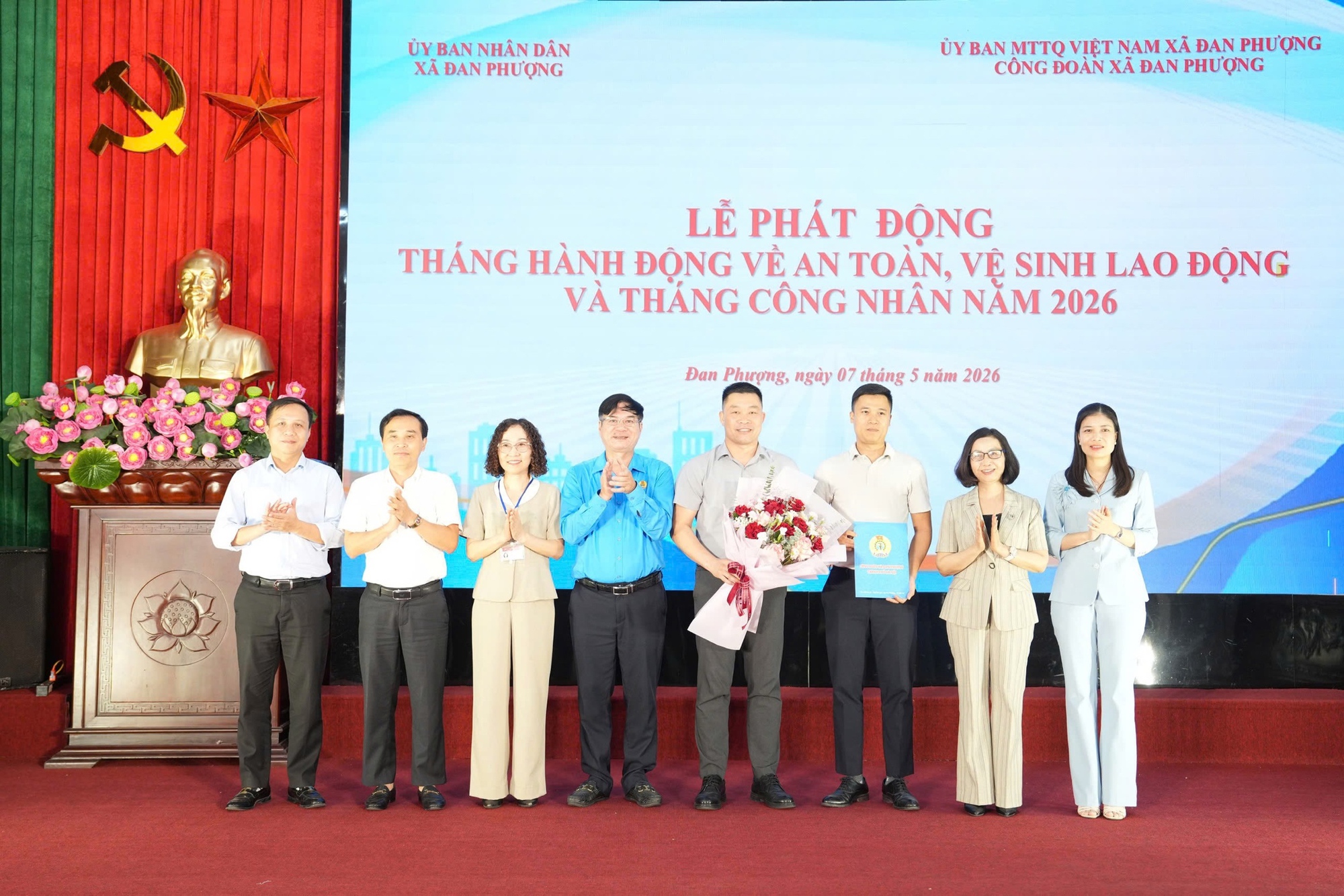 Xã Đan Phượng phát động Tháng hành động về an toàn, vệ sinh lao động và Tháng Công nhân năm 2026- Ảnh 3.