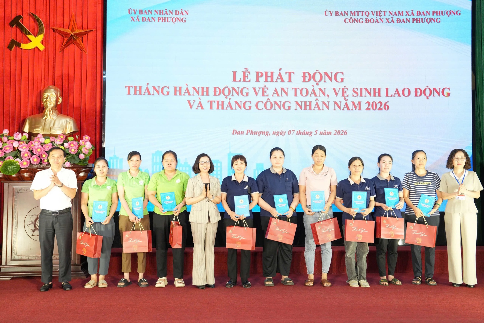 Xã Đan Phượng phát động Tháng hành động về an toàn, vệ sinh lao động và Tháng Công nhân năm 2026- Ảnh 5.