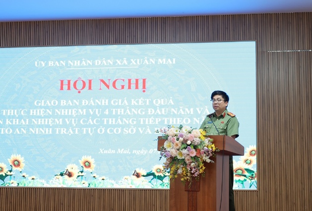 Xuân Mai: Giao ban đánh giá kết quả thực hiện nhiệm vụ 4 tháng đầu năm và triển khai nhiệm vụ các tháng tiếp theo năm 2026 của Tổ bảo vệ an ninh trật tự ở cơ sở và Đội dân phòng- Ảnh 3.