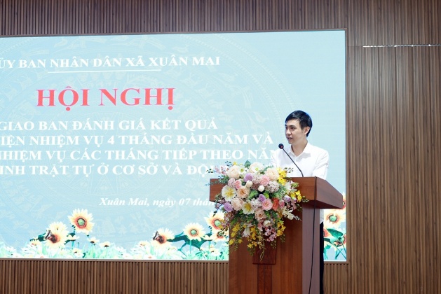 Xuân Mai: Giao ban đánh giá kết quả thực hiện nhiệm vụ 4 tháng đầu năm và triển khai nhiệm vụ các tháng tiếp theo năm 2026 của Tổ bảo vệ an ninh trật tự ở cơ sở và Đội dân phòng- Ảnh 5.