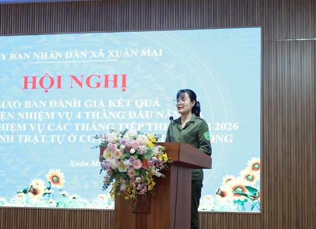 Xuân Mai: Giao ban đánh giá kết quả thực hiện nhiệm vụ 4 tháng đầu năm và triển khai nhiệm vụ các tháng tiếp theo năm 2026 của Tổ bảo vệ an ninh trật tự ở cơ sở và Đội dân phòng- Ảnh 6.