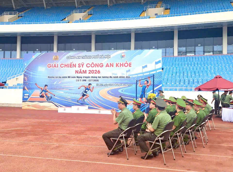 Công an phường Yên Sở hưởng ứng tham gia Giải chiến sỹ Công an khỏe năm 2026 do Công an TP Hà Nội tổ chức- Ảnh 1.