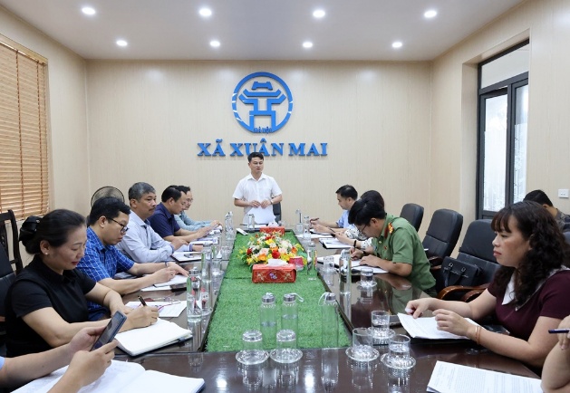 Xuân Mai: tổ chức hội nghị Ban chỉ đạo thi trên địa bàn xã- Ảnh 1.