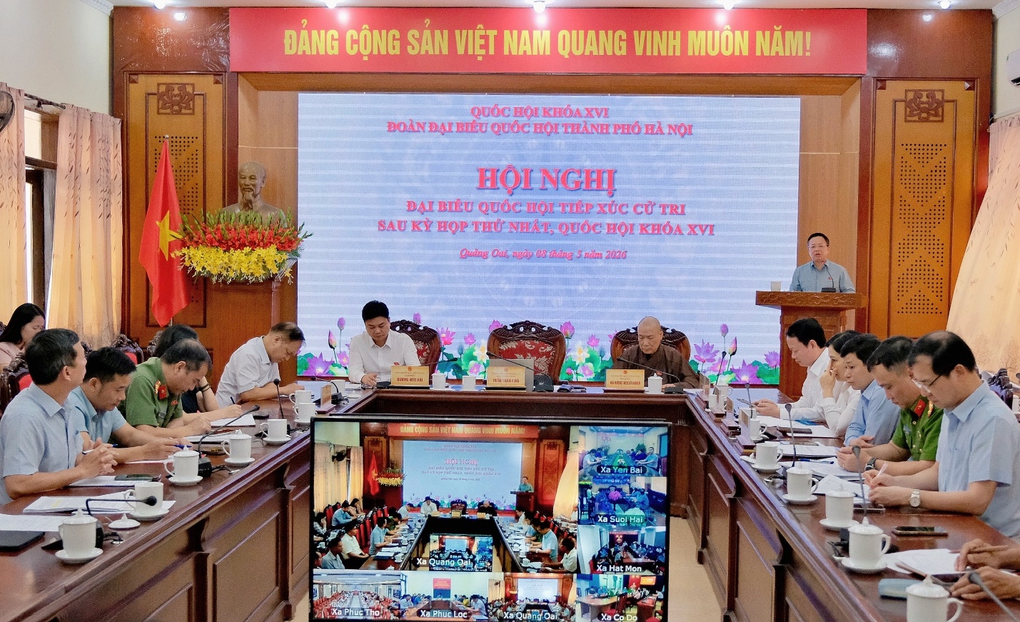 Đại biểu Quốc hội thành phố Hà Nội tiếp xúc cử tri đơn vị bầu cử số 6- Ảnh 1.
