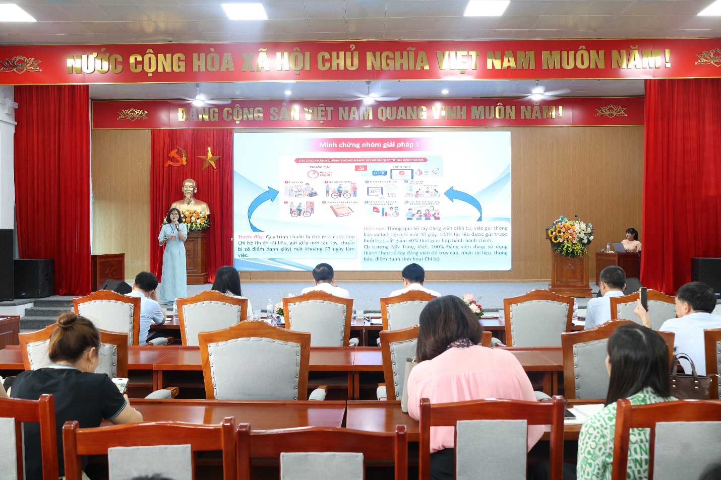 Xã Mê Linh tổ chức Hội giảng Báo cáo viên, Tuyên truyền viên giỏi năm 2026- Ảnh 4.