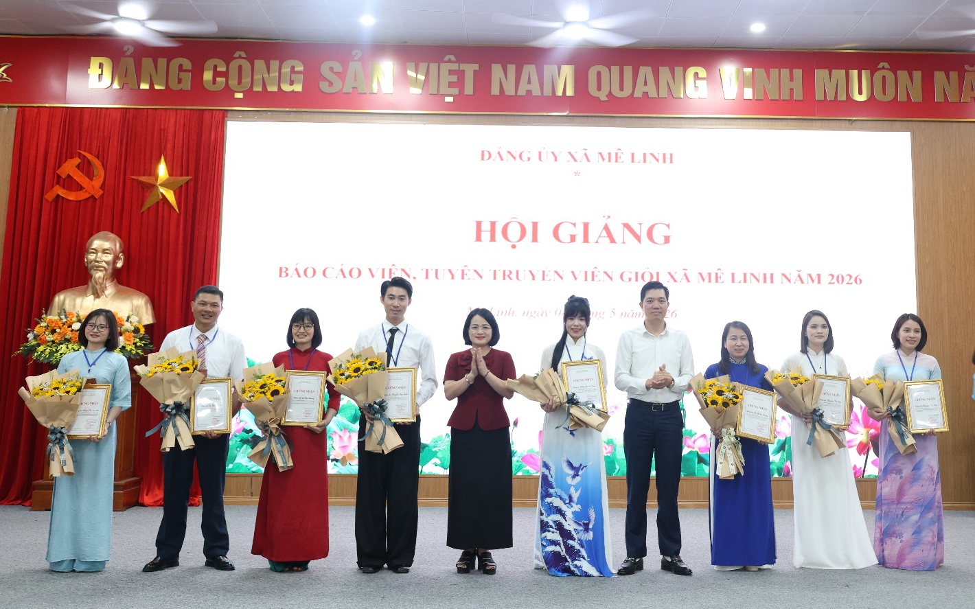 Xã Mê Linh tổ chức Hội giảng Báo cáo viên, Tuyên truyền viên giỏi năm 2026